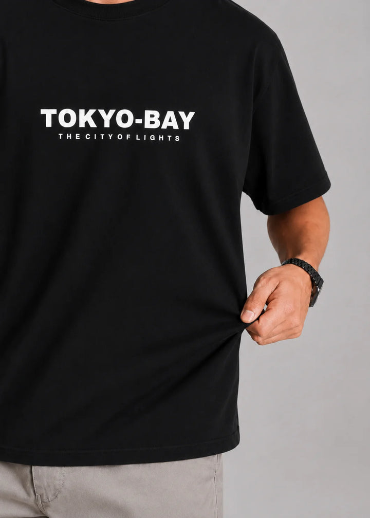 Oversized Cotton Stretch T-Shirt – Tokyo-Bay