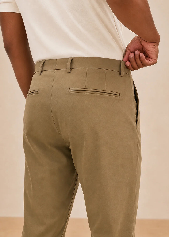 Brown Stretch Chinos