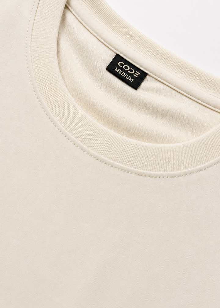 Heavy Box-Fit T-shirt — off white