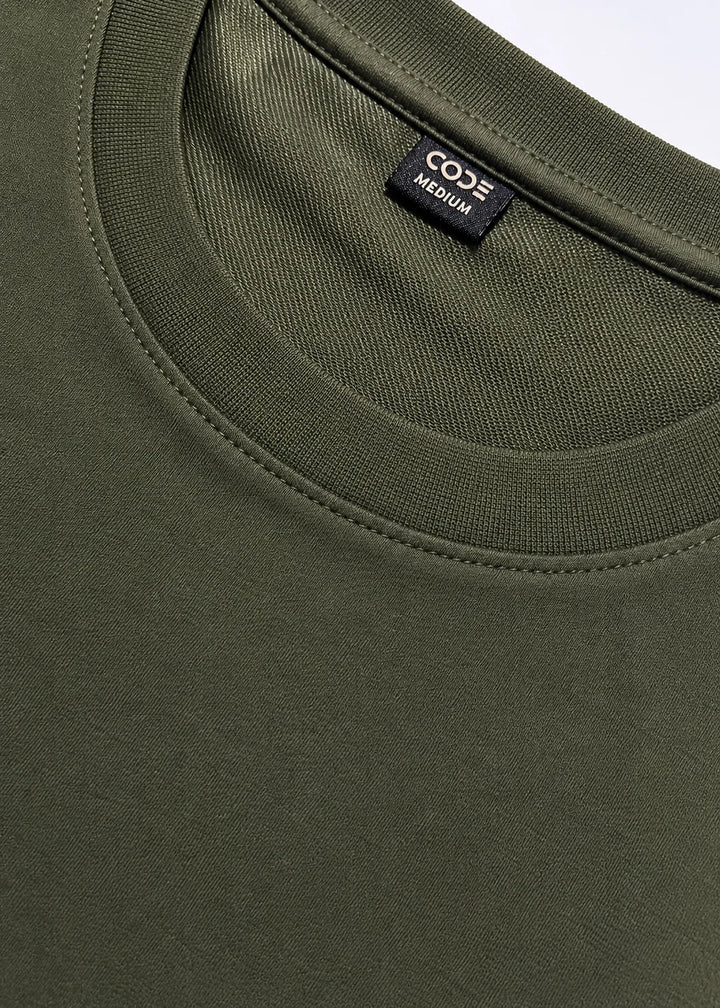 Heavy Box-Fit T-shirt — Green