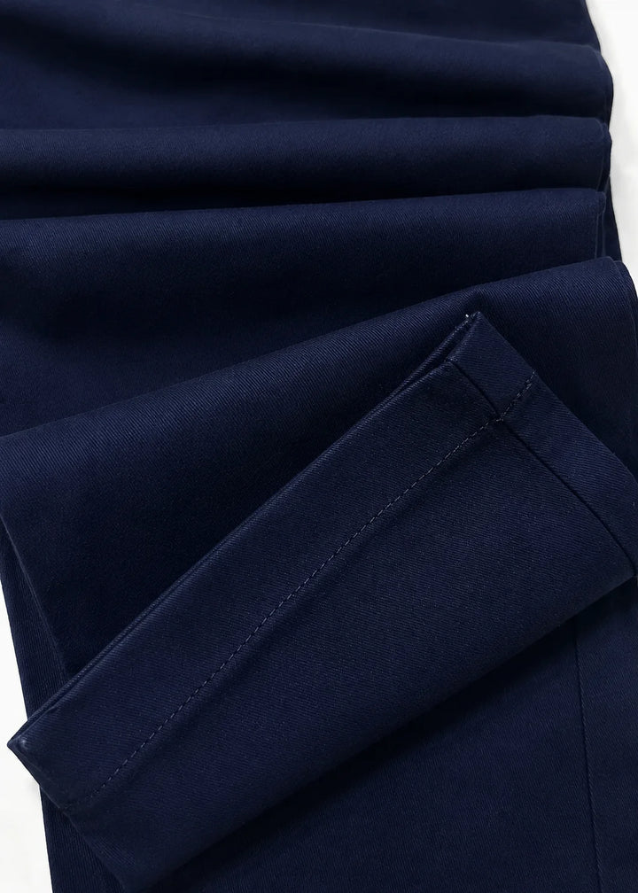 Blue Stretch Chinos Cotton Pant