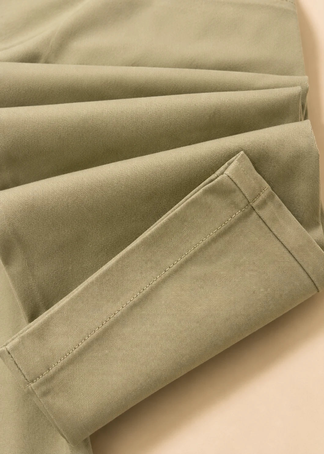 Pale Khaki Stretch Chinos Cotton Pant