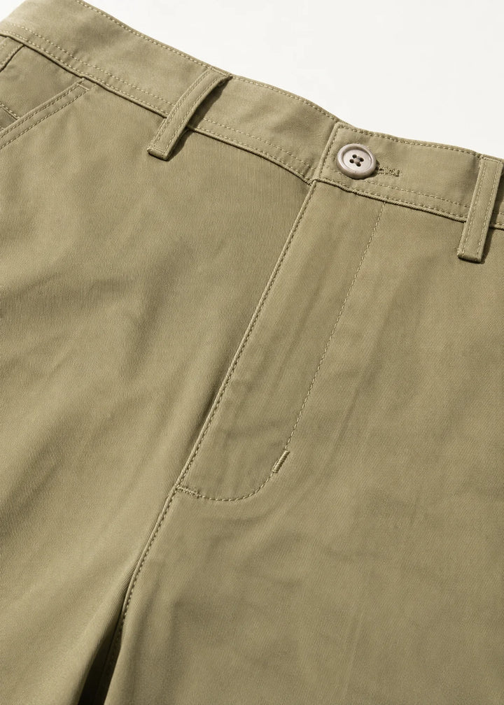 Pale Khaki Stretch Chinos Cotton Pant