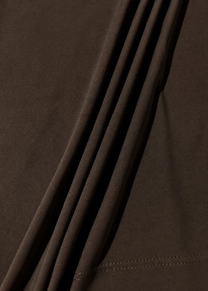 Heavy Box-Fit T-shirt — Brown