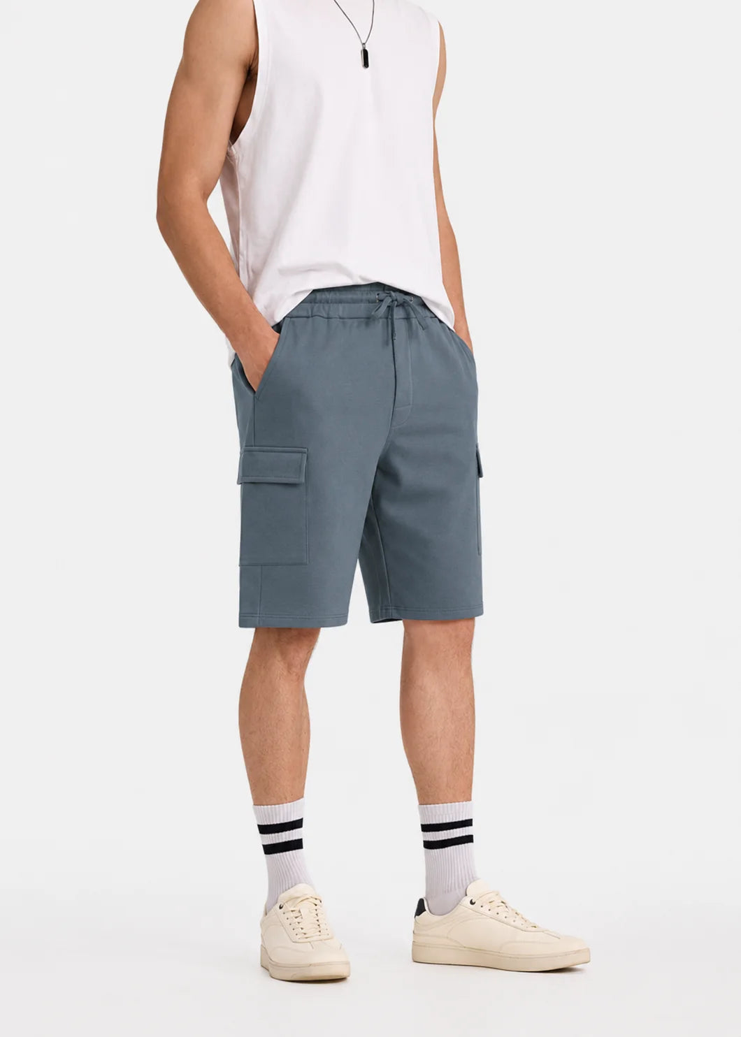 Steel Blue Cargo Shorts