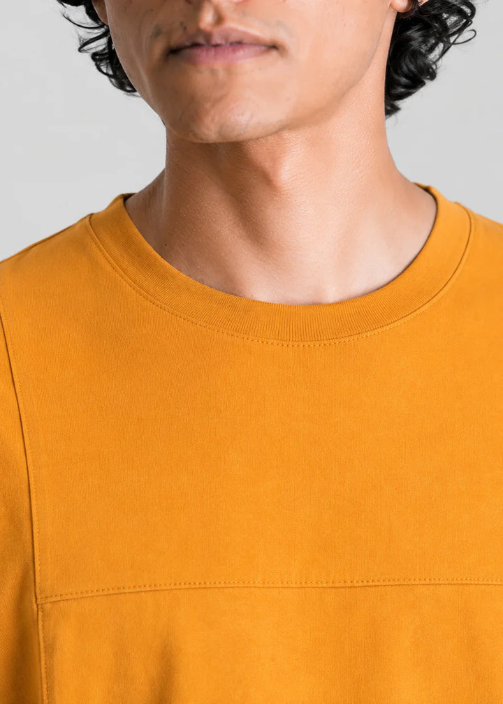 Mustard Seam Detail T-Shirt