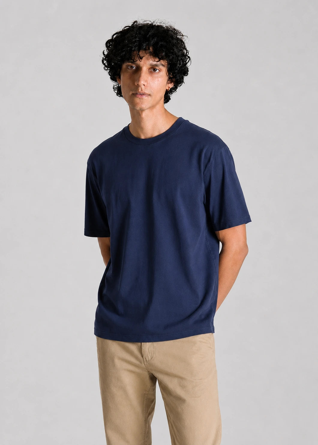 Relaxed Fit T-shirt — Navy