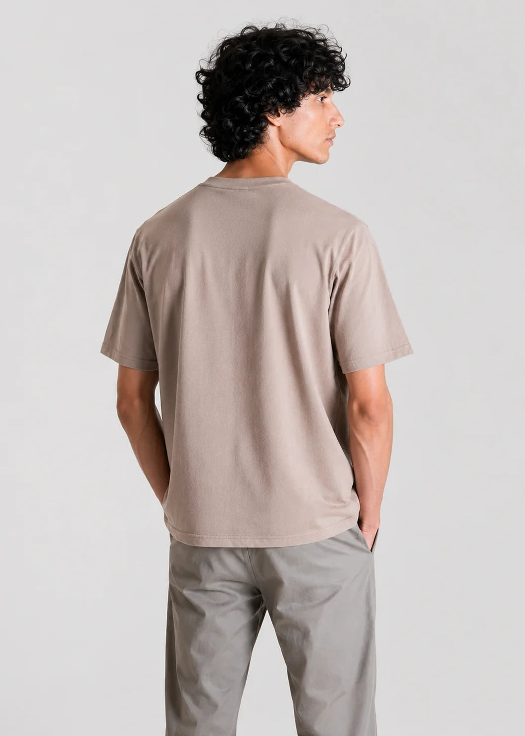 Stretch Relaxed Fit T-shirt — Khaki