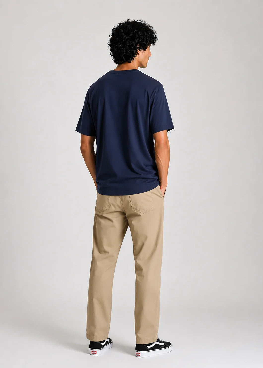 Stretch Relaxed Fit T-shirt — Navy