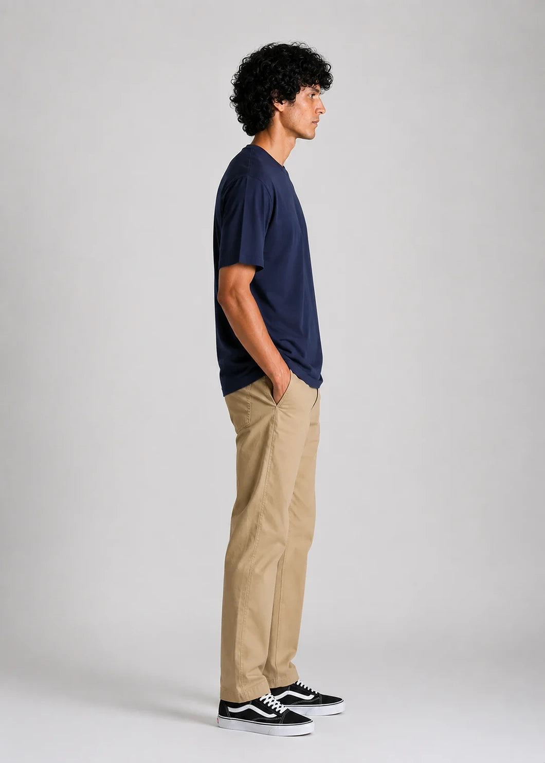 Stretch Relaxed Fit T-shirt — Navy