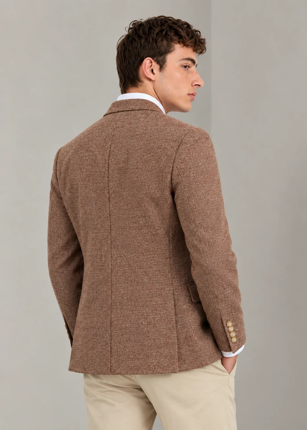 Dark Mocha Textured Blazer