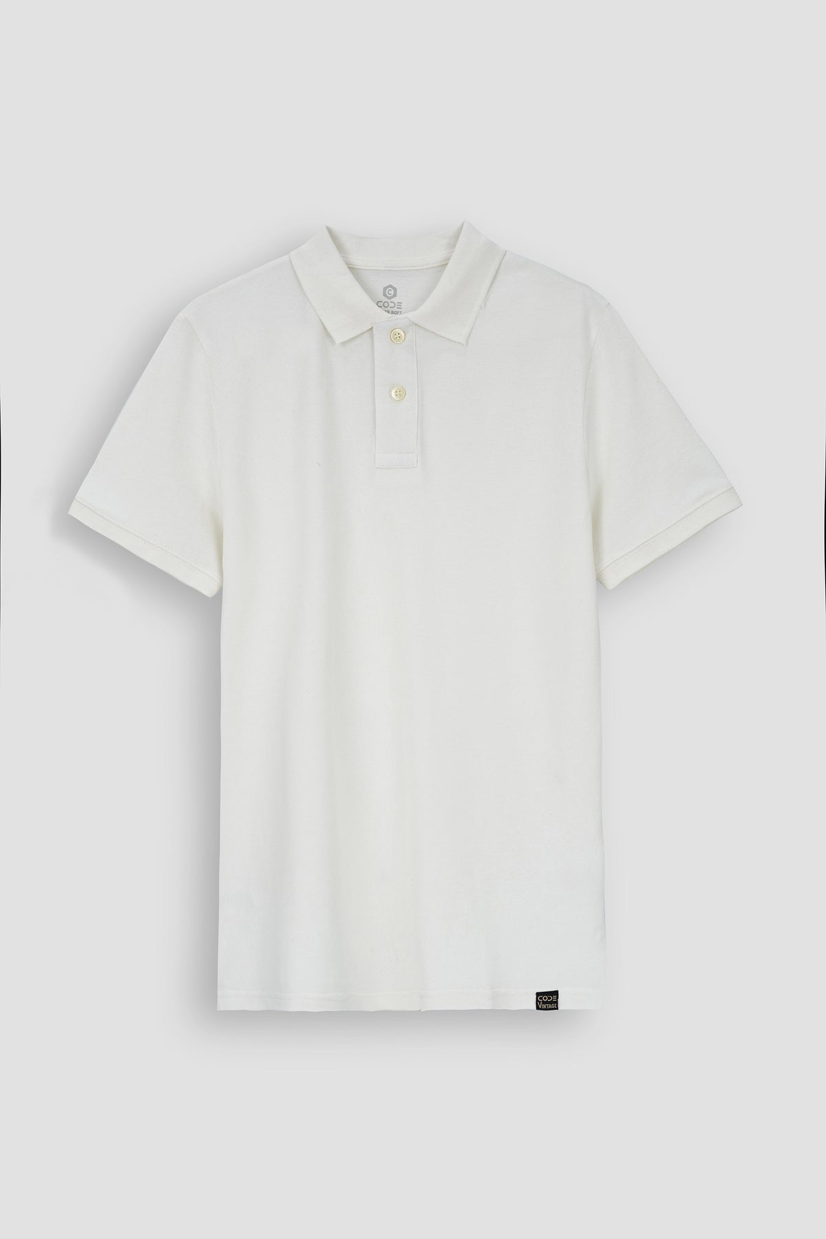 White Pique Polo Shirt