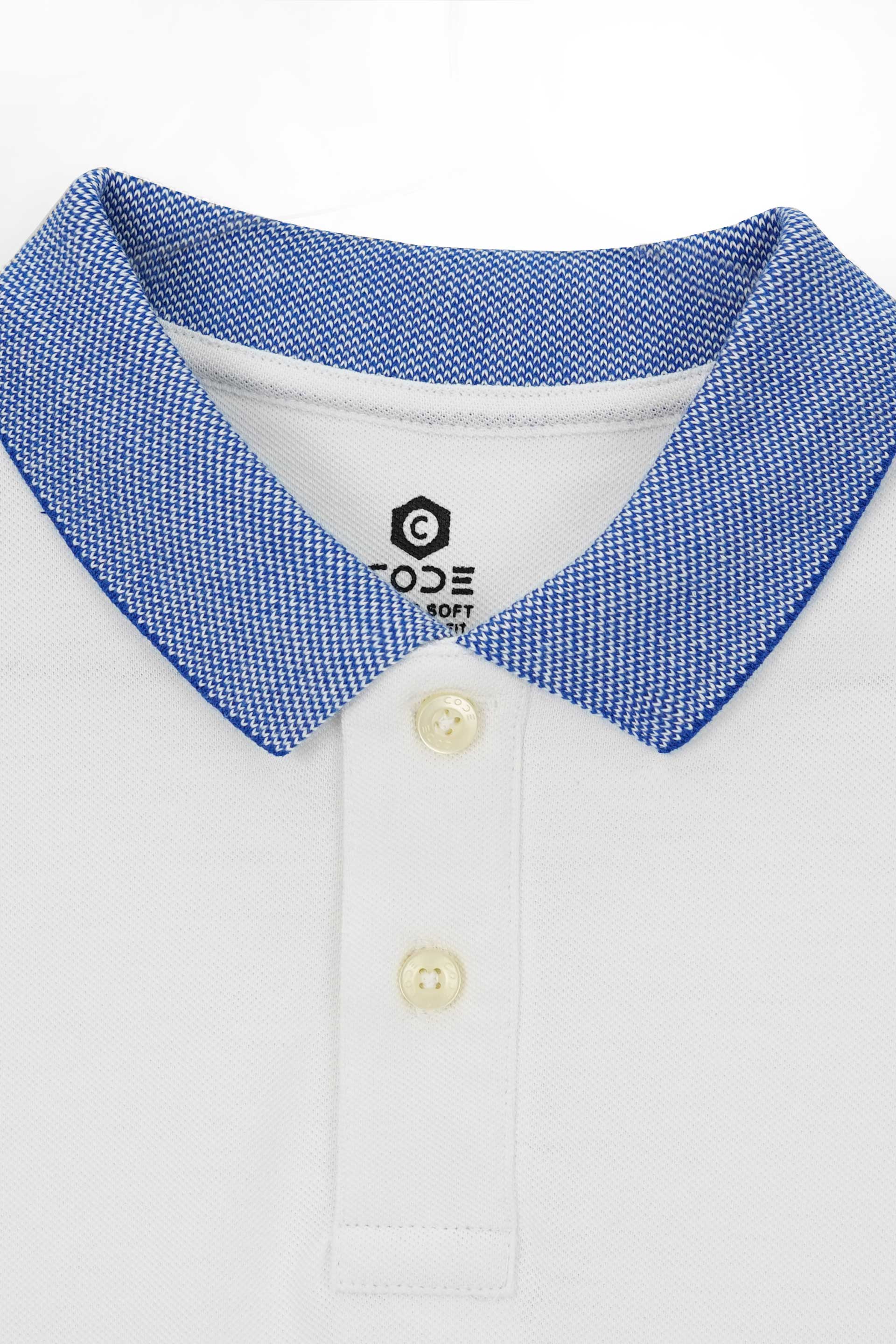 White Pique Polo Shirt