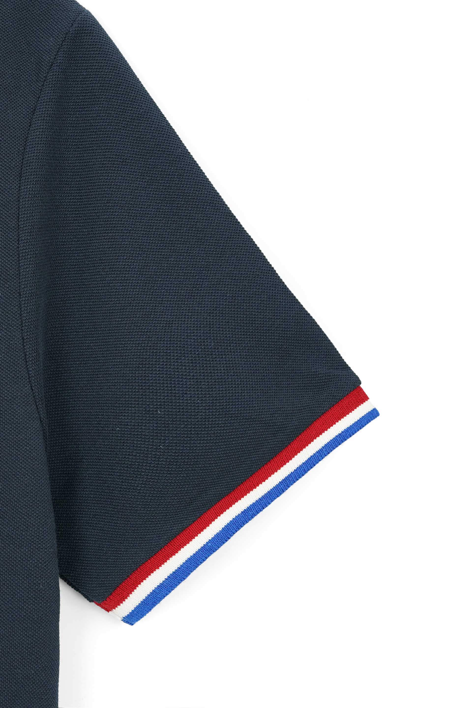 Blue Pique Polo Shirt