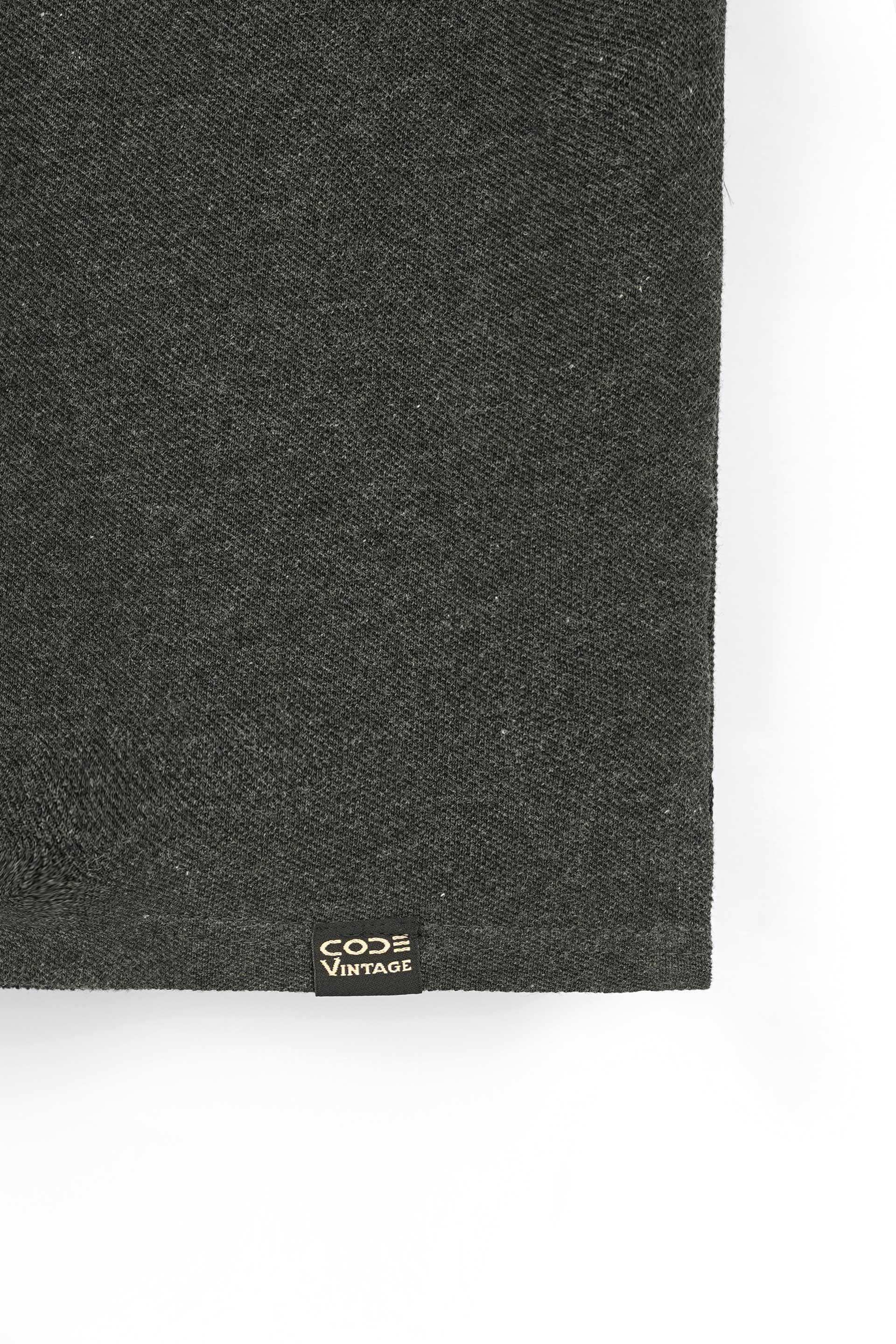 Charcoal Pique Polo Shirt