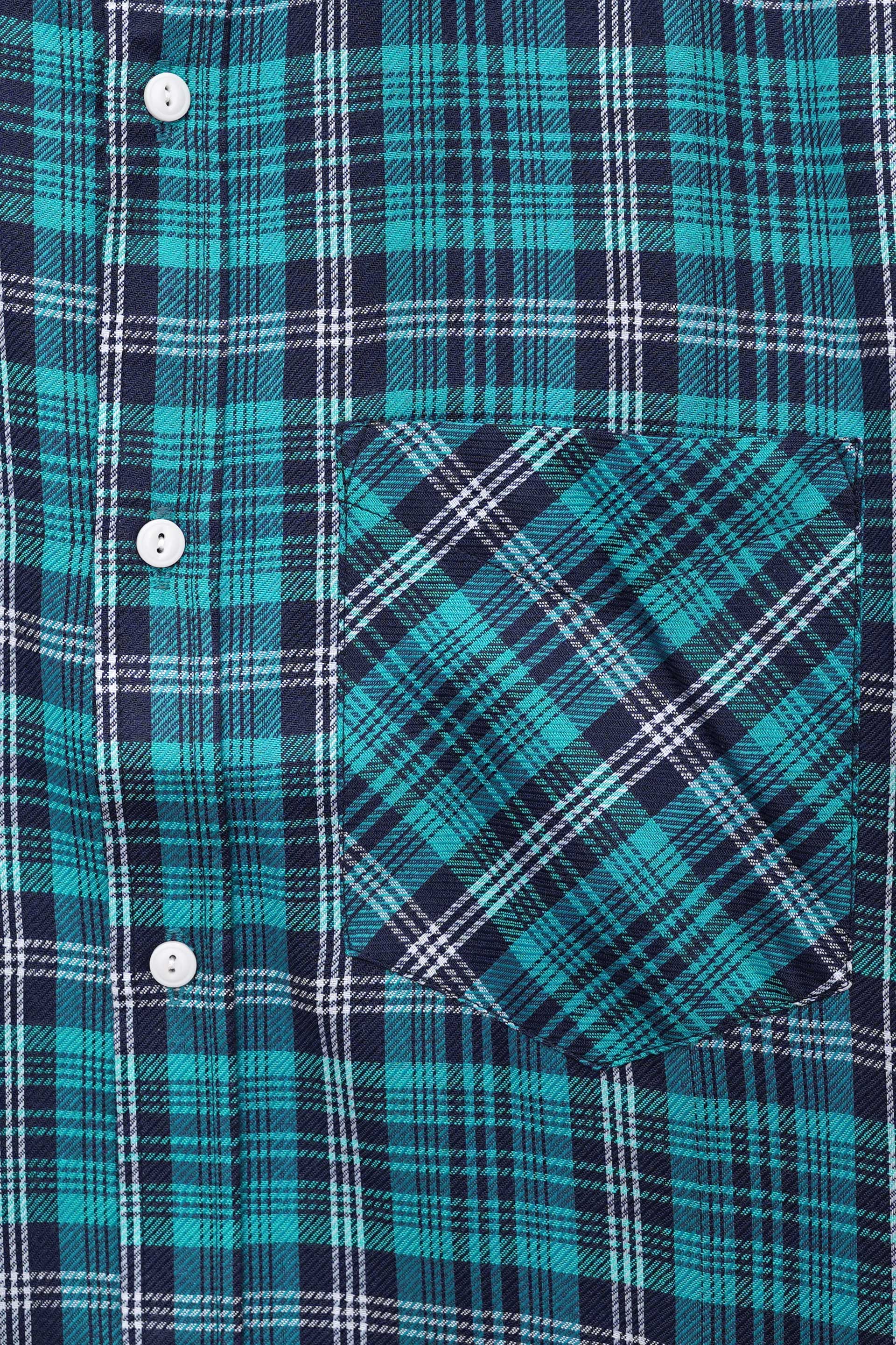 Check Blue Casual Shirt