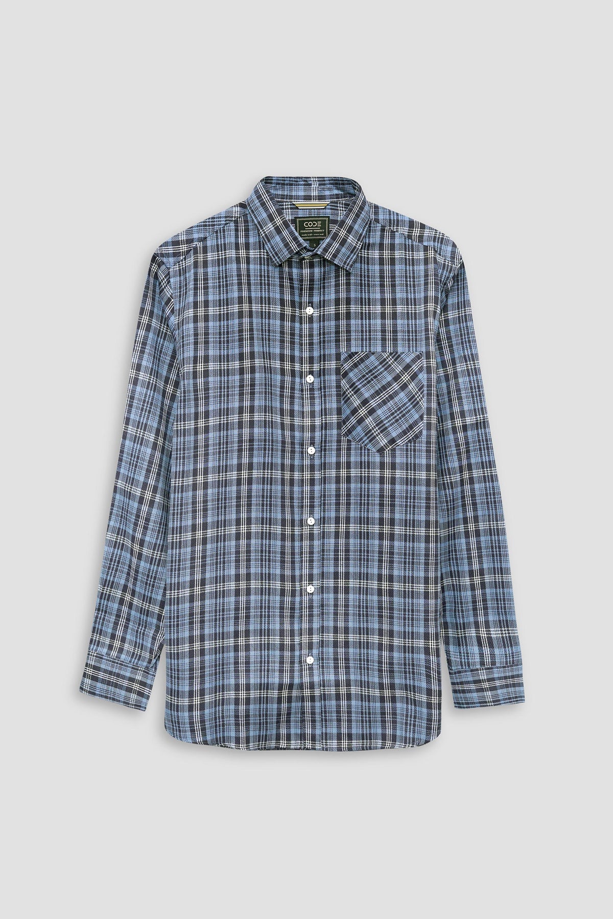 Blue Check Casual Shirt