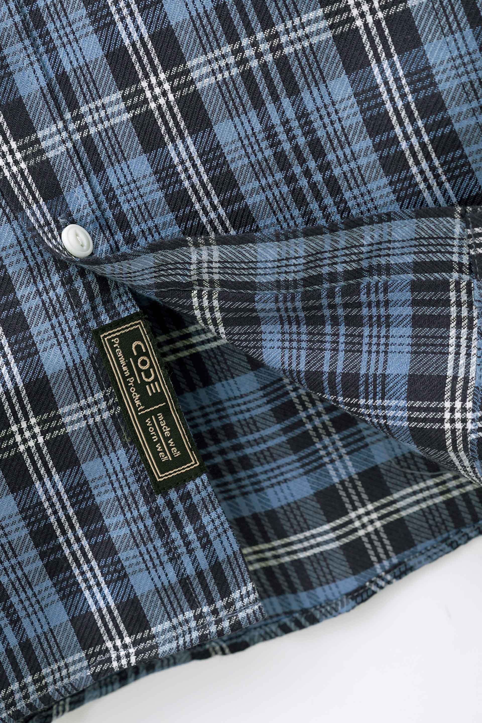 Blue Check Casual Shirt