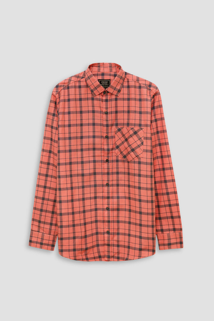 Check Pink Casual Shirt