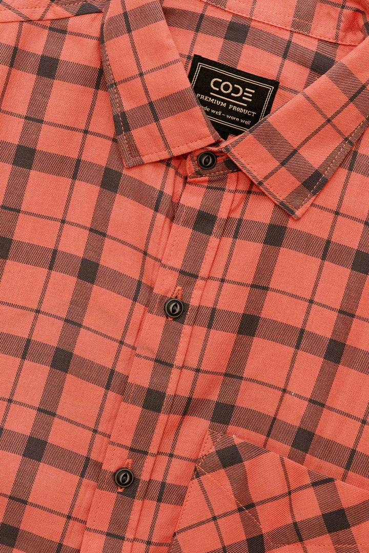 Check Pink Casual Shirt
