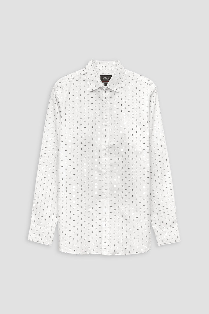 Printed Button Down Casual Shirt