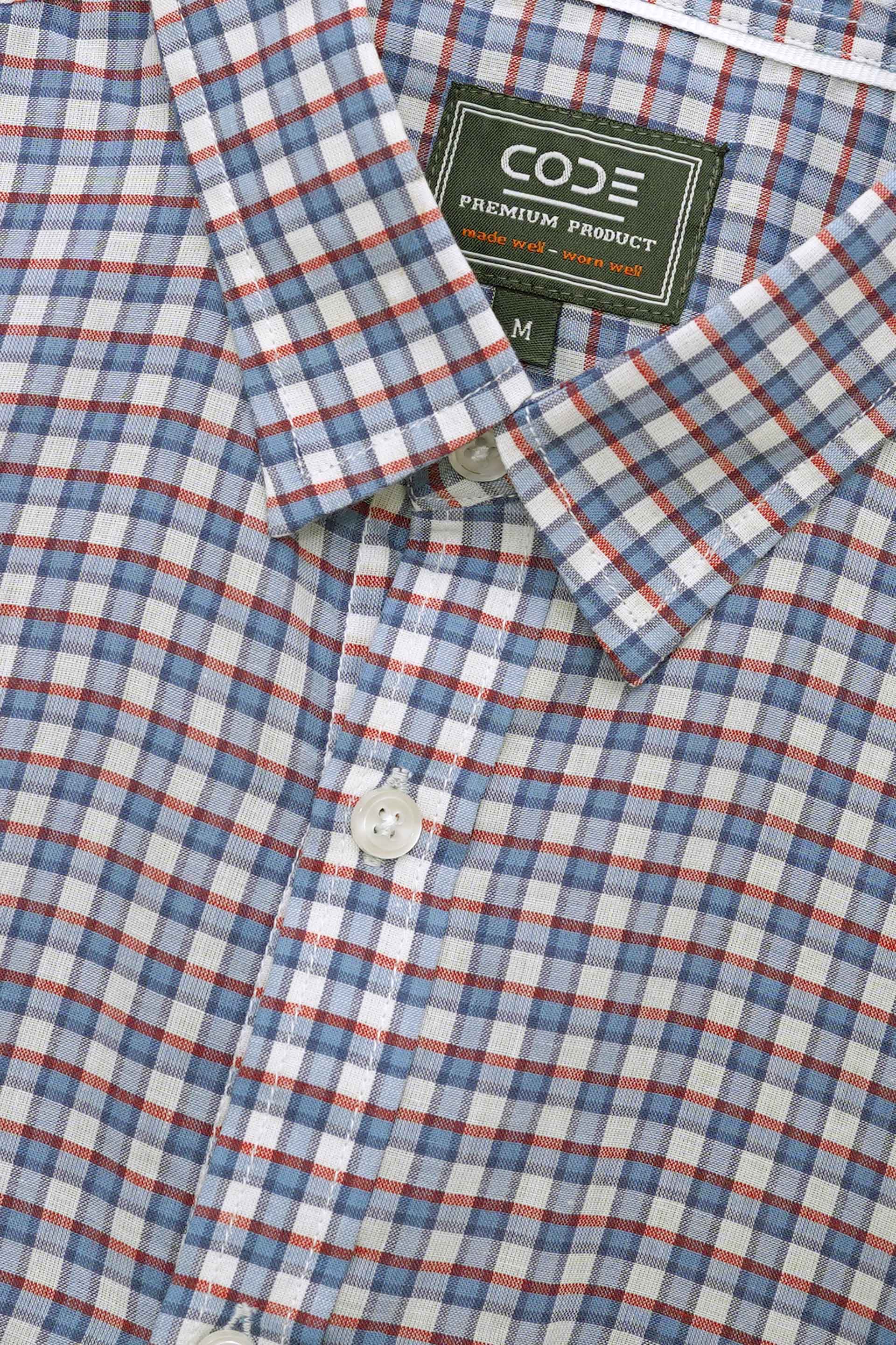 Blue/White Casual Shirt