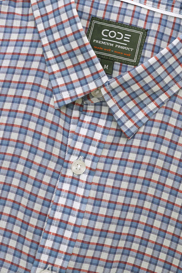 Blue/White Casual Shirt