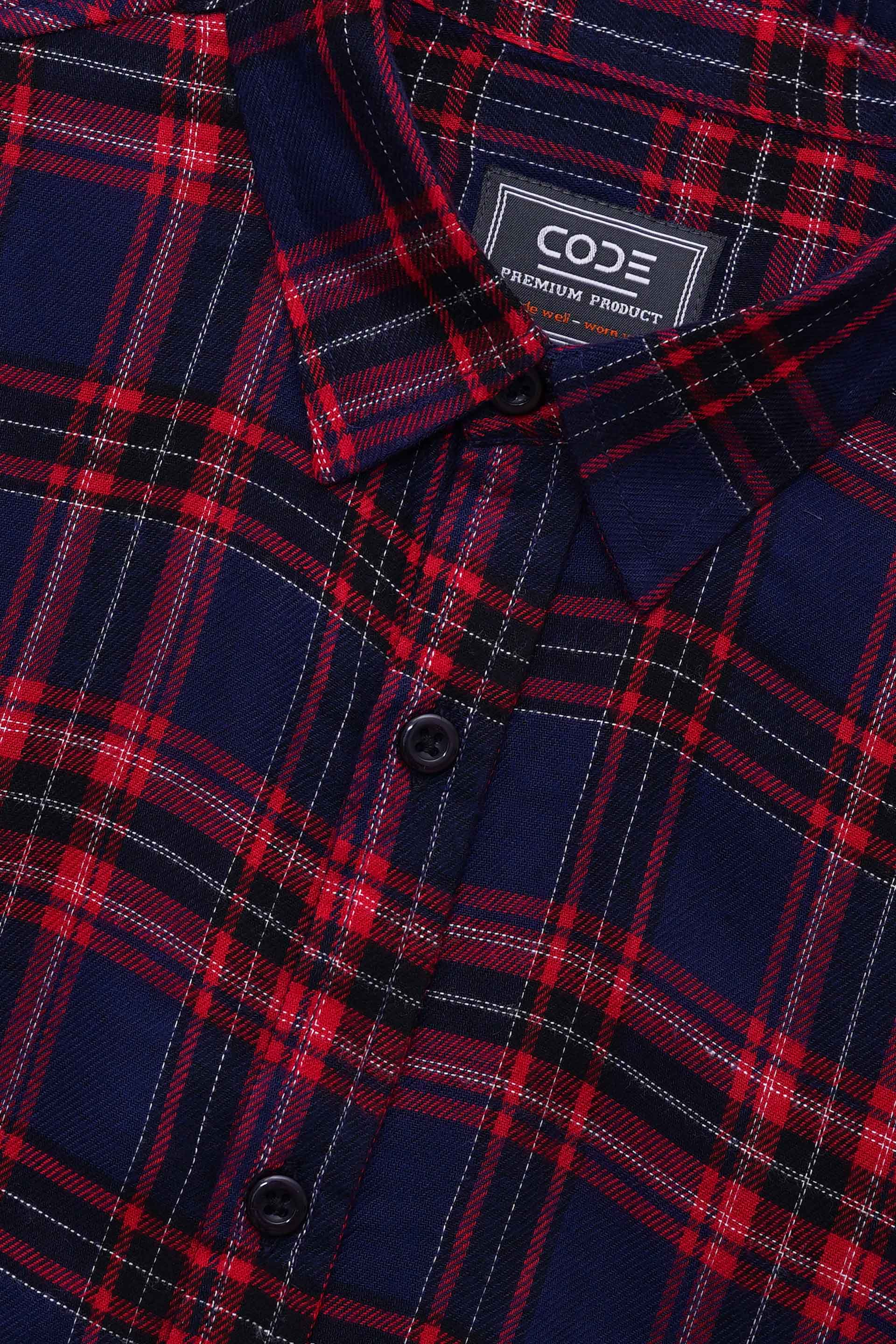 Check Red/Blue Casual Shirt