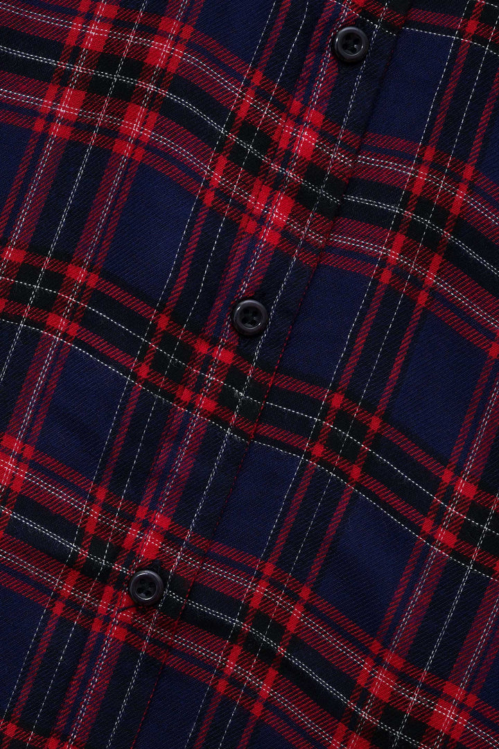 Check Red/Blue Casual Shirt