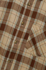 Check Brown Casual Shirt