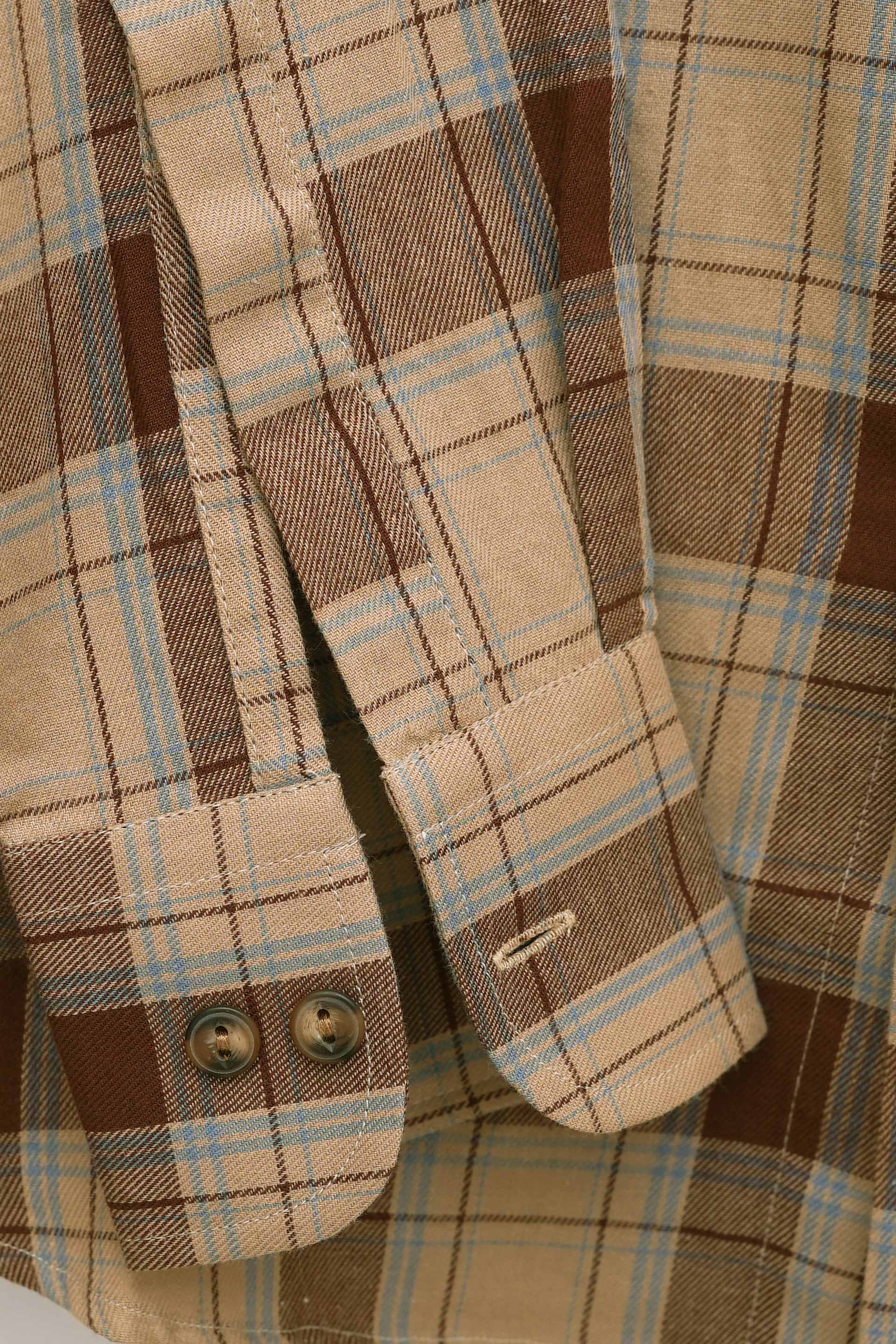 Check Brown Casual Shirt