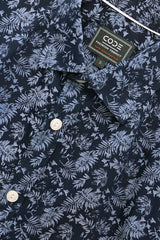 Printed Blue Casual Shirt