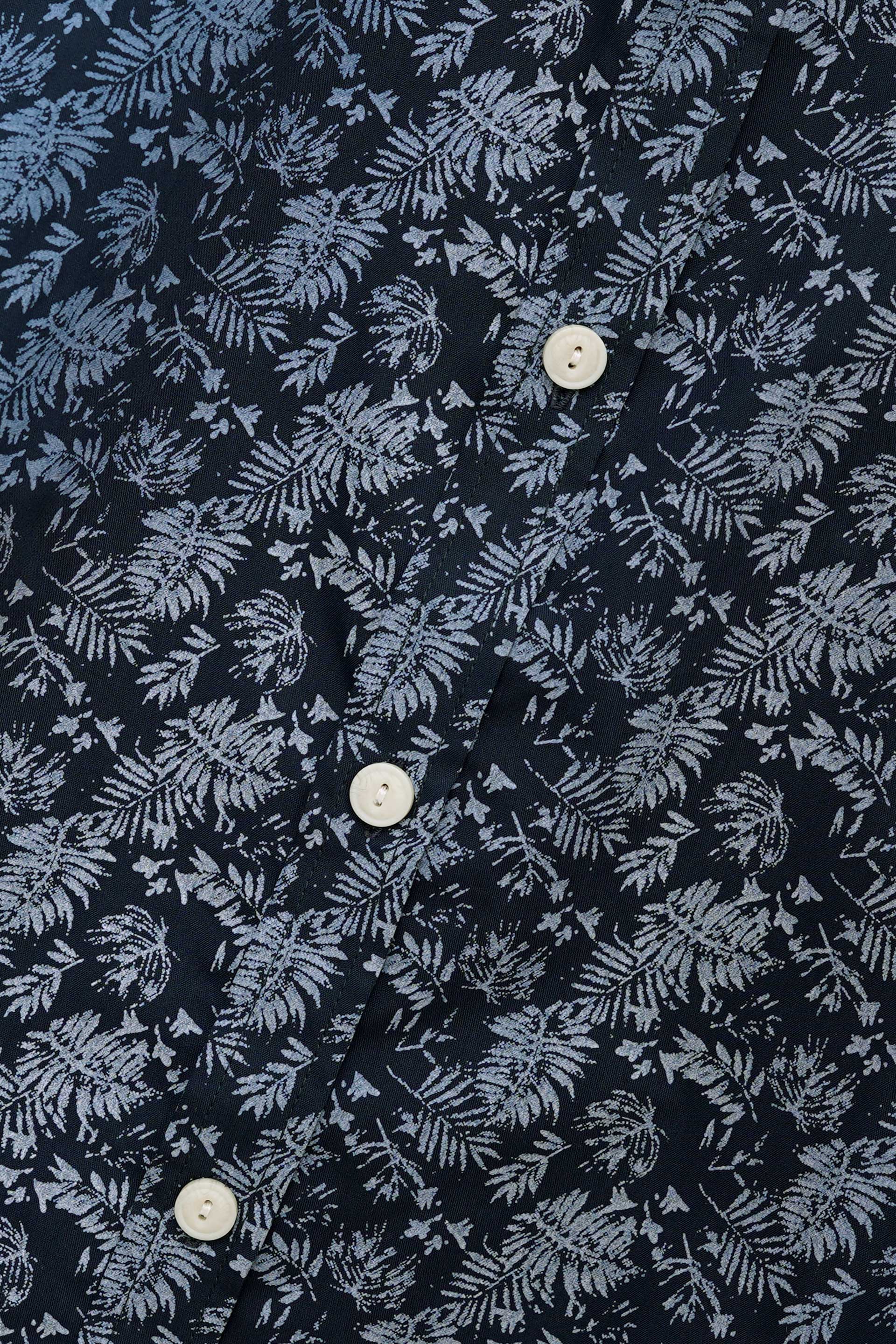 Printed Blue Casual Shirt