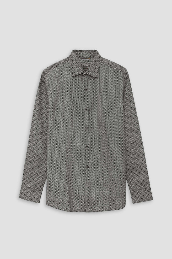 Black Printed Casual Shirt
