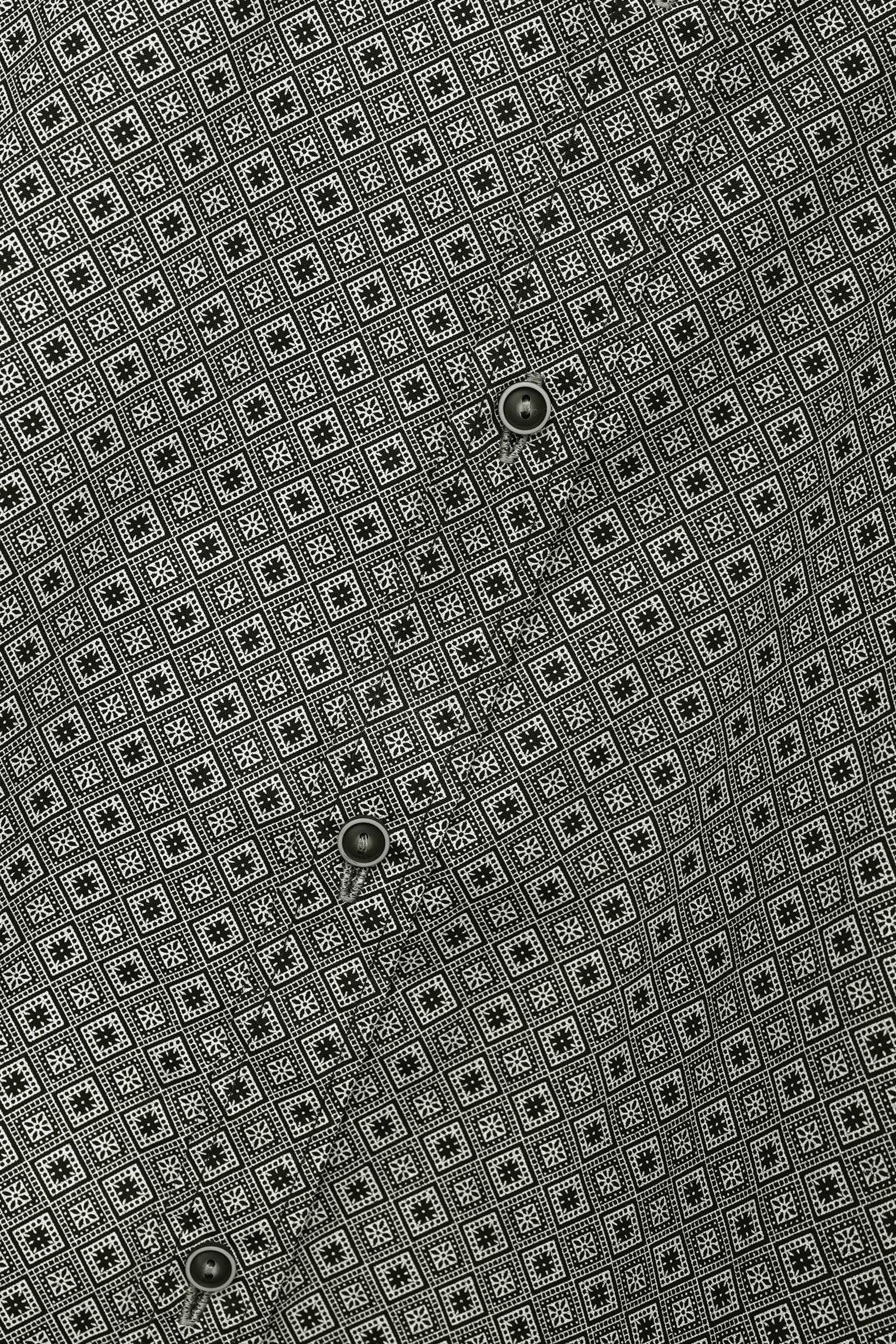 Black Printed Casual Shirt