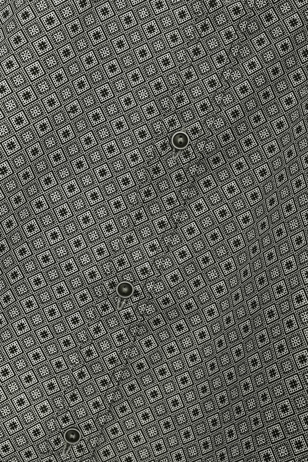 Black Printed Casual Shirt