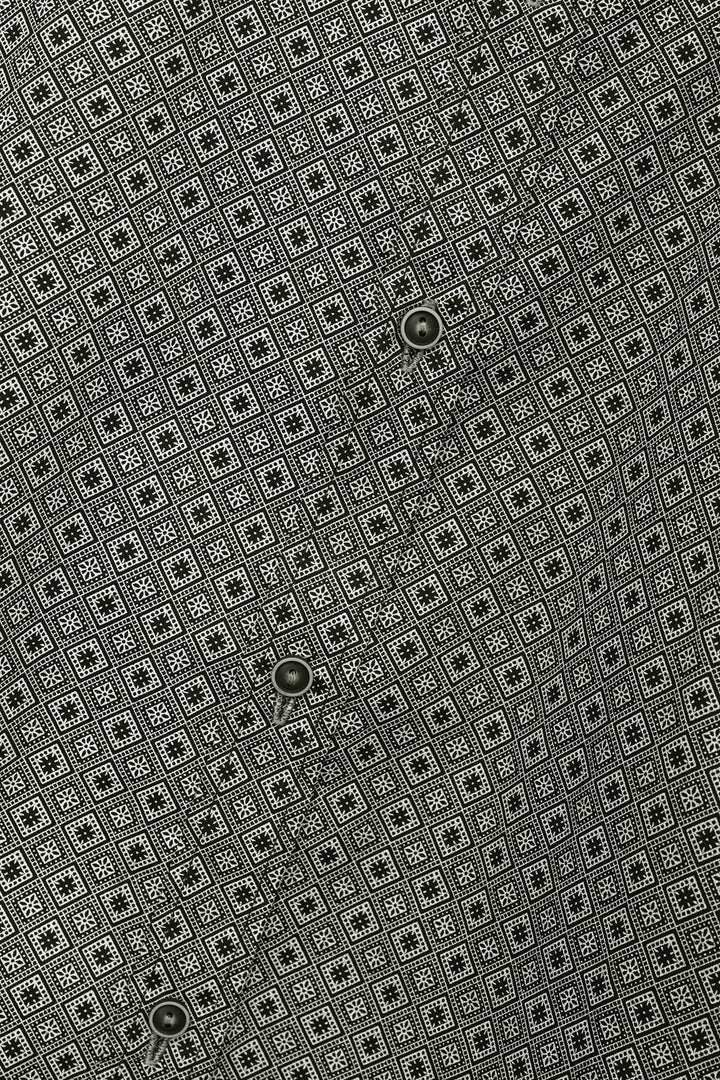 Black Printed Casual Shirt