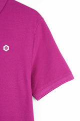 Magenta Pique Polo Shirt