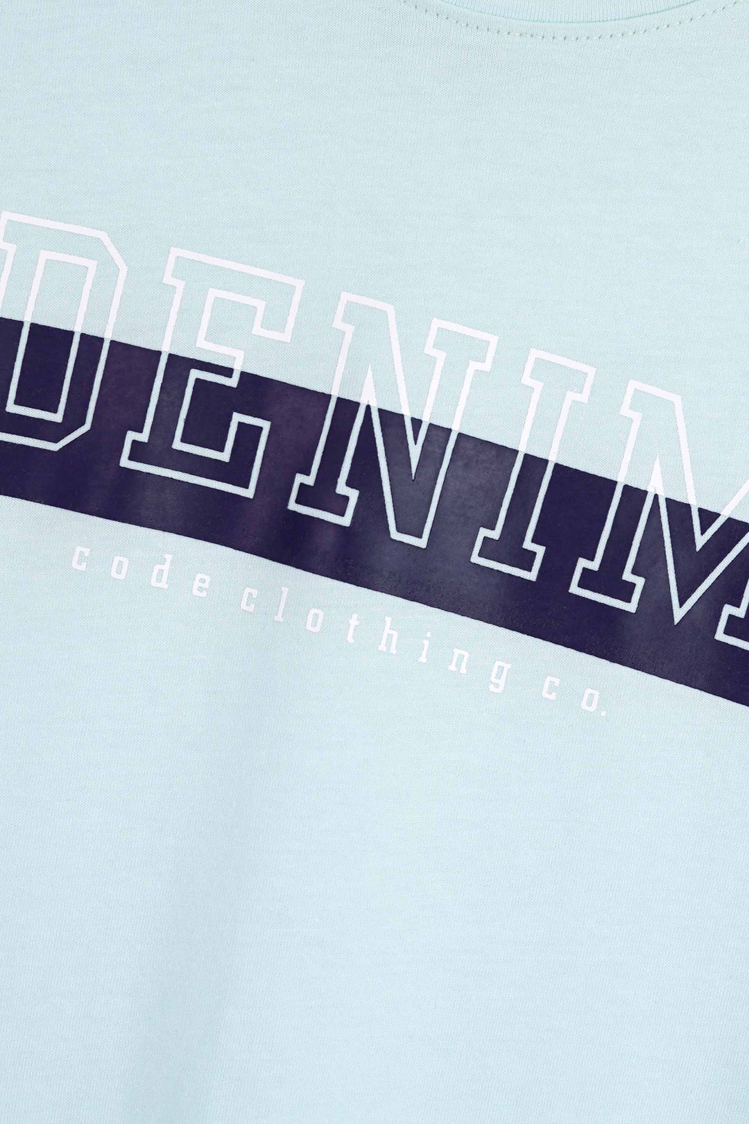 Sky Blue Graphic Printed T-Shirt