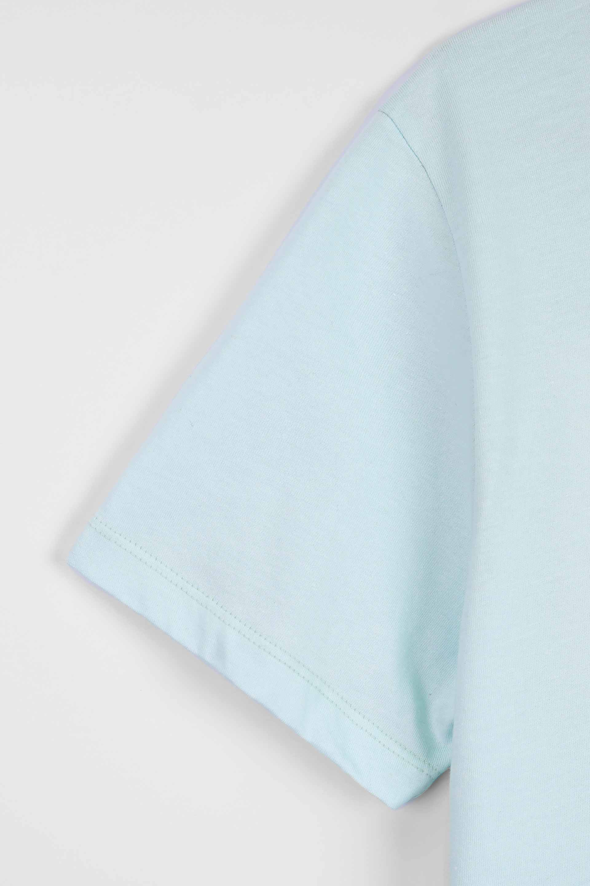 Sky Blue Graphic Printed T-Shirt