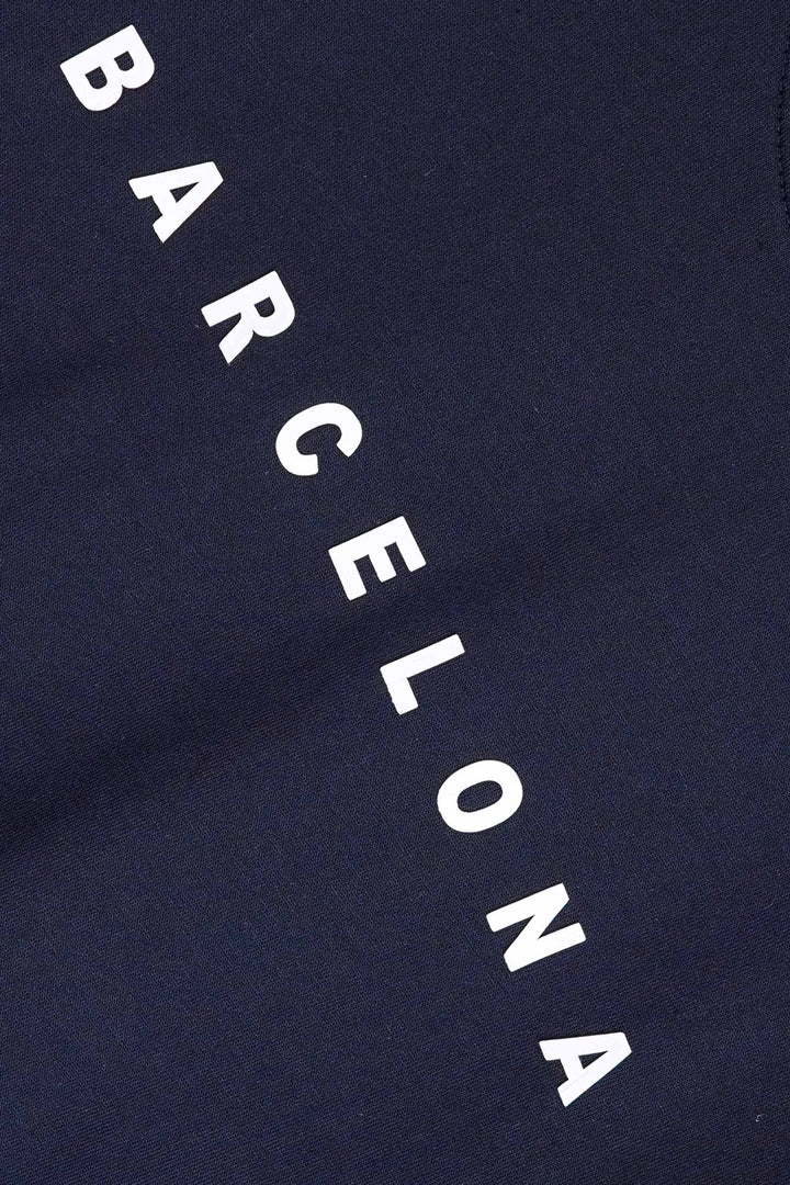 Dark Navy Graphic Printed T-Shirt