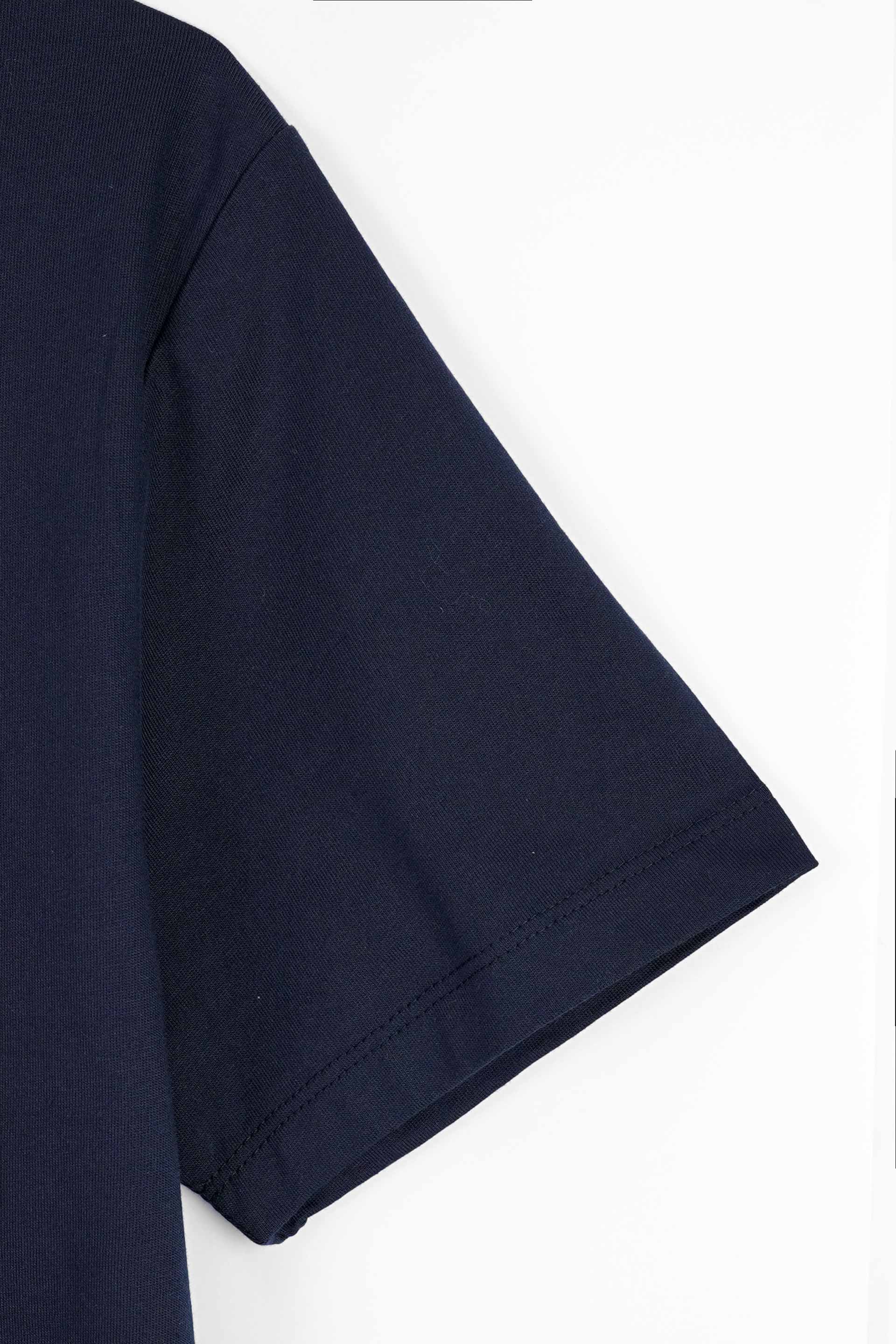 Dark Navy Graphic Printed T-Shirt