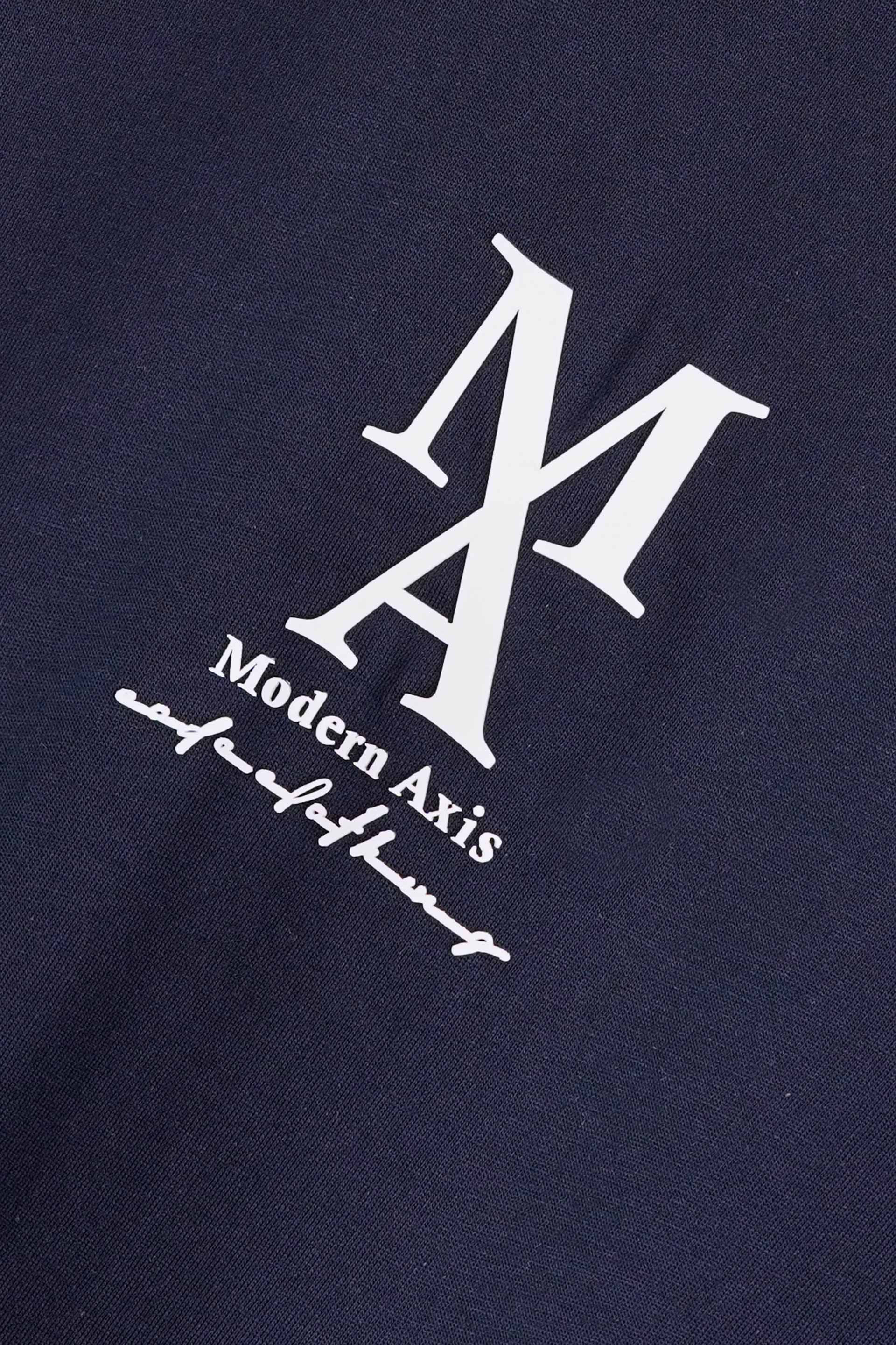 Dark Navy Graphic Printed T-Shirt