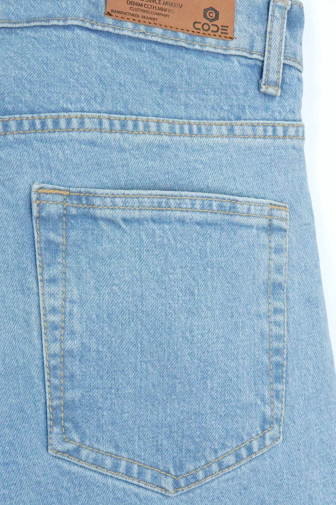 Light Blue Denim Jeans Tailor Fit