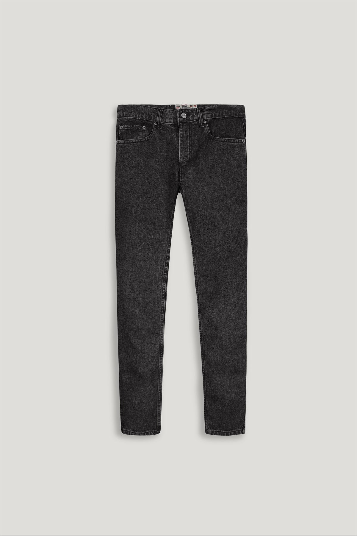 Black Mid Denim Jeans Tailor Fit