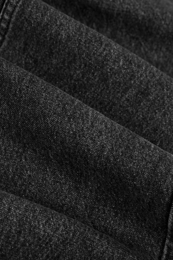Black Mid Denim Jeans Tailor Fit