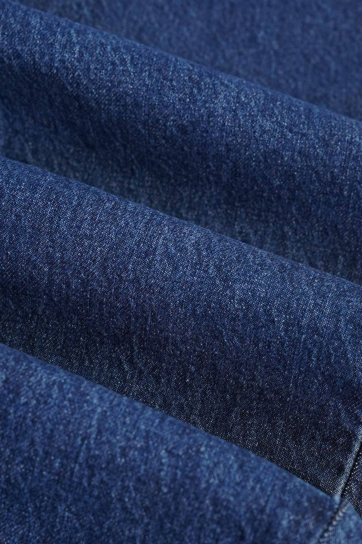 Dark Blue Denim Jeans Tailor Fit