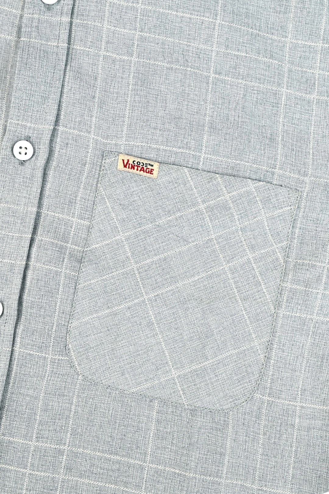 LIGHT GREY CHECK CASUAL SHIRT