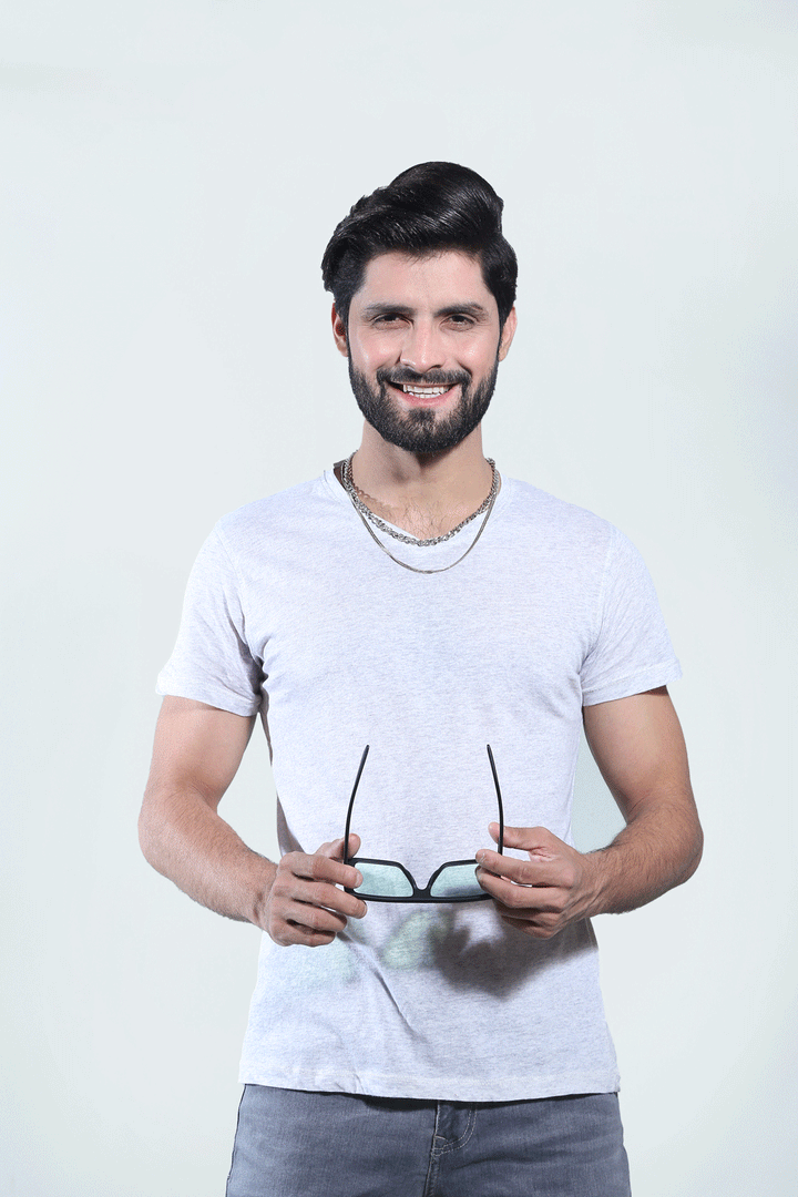 Grey Plain T-Shirt