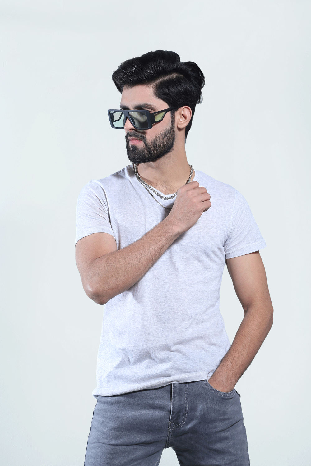 Grey Plain T-Shirt